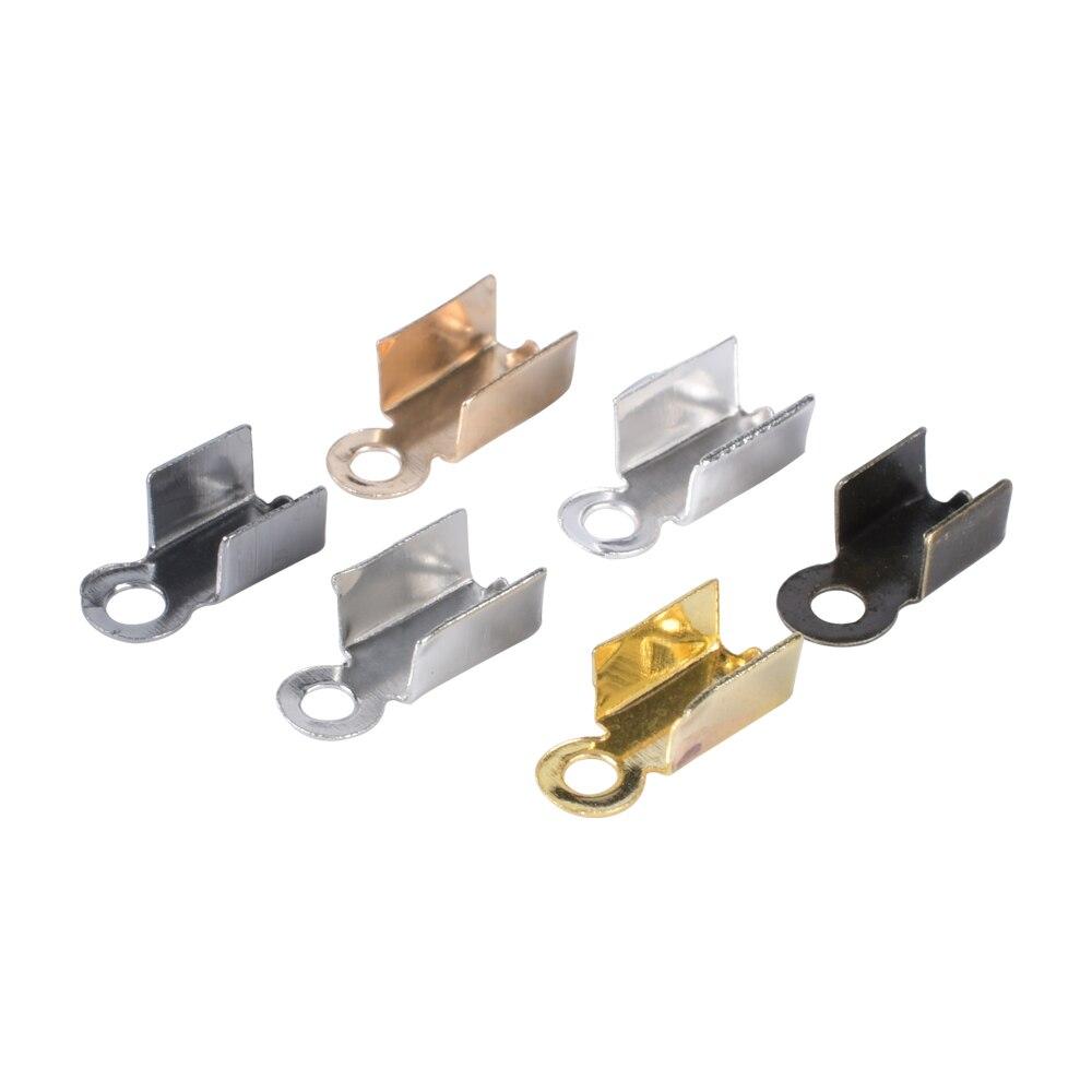 Buy 200 Pcs/Lot Bracelet Necklace DIY Cord Clip End Caps Leather Rope