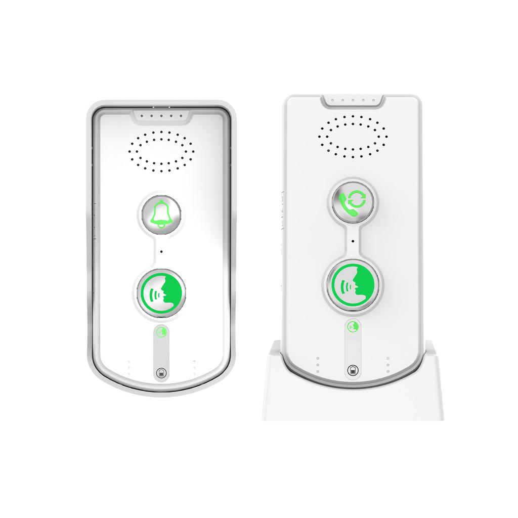 Wireless Intercom Doorbell System Full Duplex Communication 500m 1640ft Long Range Rechargeable Home Security Doorbell