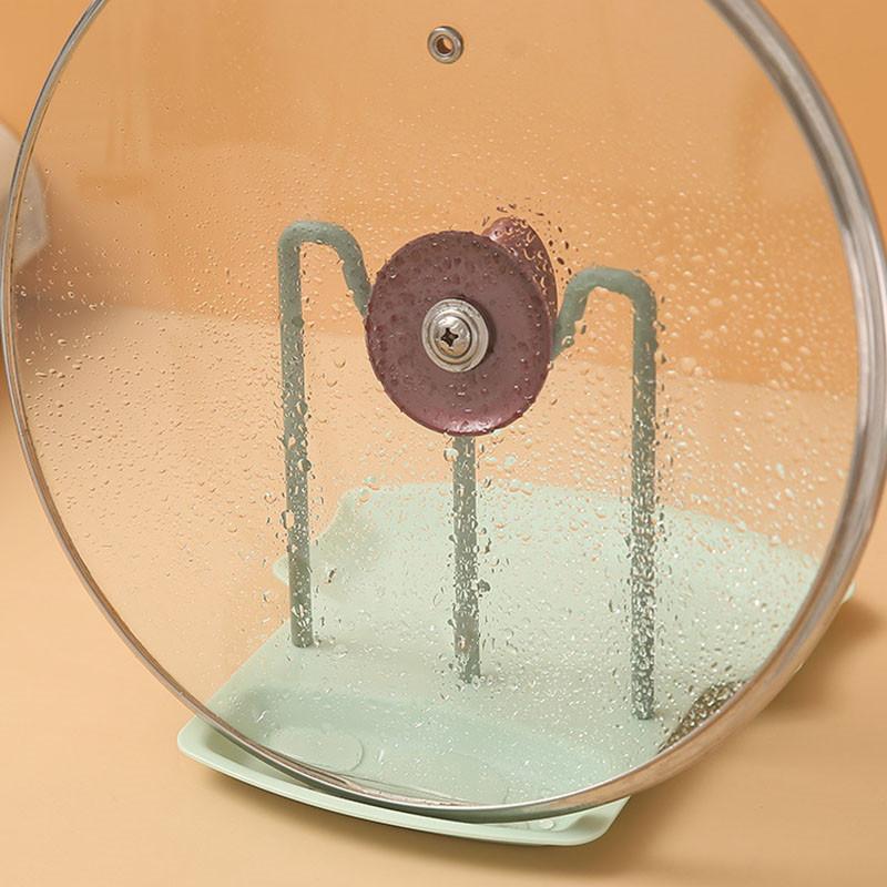 Organizator de bucătărie Raft de depozitare cu capac de oală Raft Blat Linguri fără perforare Suport pentru suport Accesorii pentru bucătărie de acasă