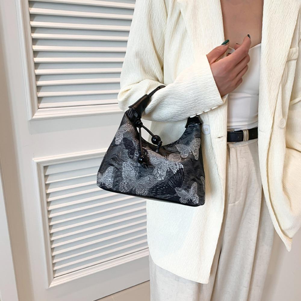 Simple New Chinese Style Bag Fashion Cross Body Bag Portable Butterfly Embroidery Bag  Streetwear