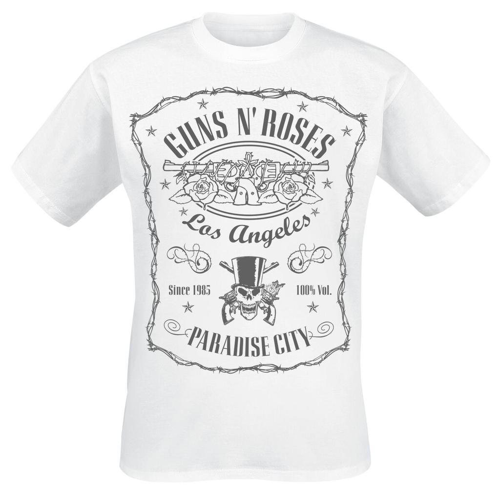 Retro Guns N Roses Band Tshirt Cotton Graphic Tee Unisex Unisex Summer Streetwear