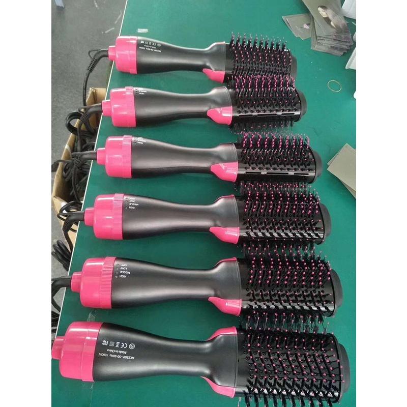 Heißluftkamm 3-in-1 Negativ-Ionen-Haarpflege, flauschiger Lockenwickler, Glättung, Trocknen, fertiger Vorrat