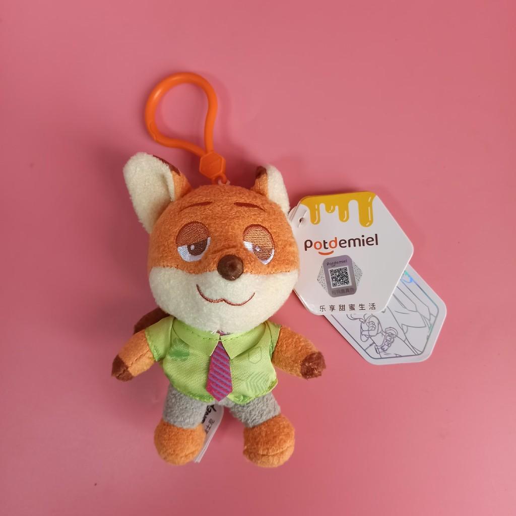 Animal Zootopia Sweet Plush Keychains Featuring Judy And Nick Perfect For Occasion Any