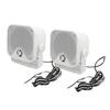 1 Pair 4in Marine Box Speakers 100W Heavy Duty Waterproof Outdoor Sound System for ATV UTV Tractor Truck