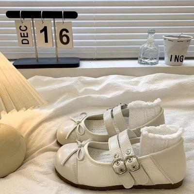 Silver Retro French Round Head Light Mouth Flat-soled Single Shoes, New Summer Soft-soled Ballet Mary Jane Shoes
