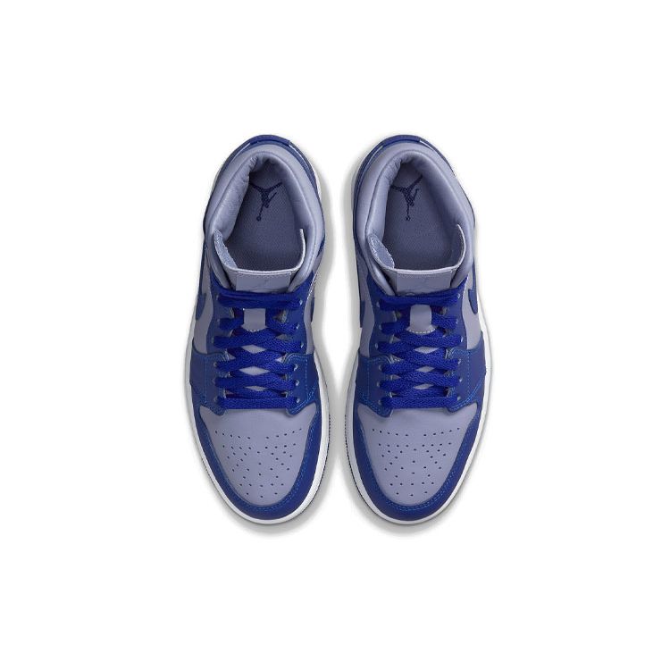 Air Jordan 1 Mid SE Iron Purple Deep Royal Women Sneakers Deep-Royal-Blue White DH7821-500