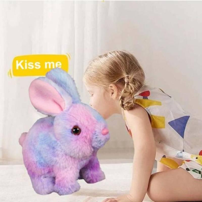Plush Cute Rabbit Toy With Capable Of Producing Sound And Jumping For Kids Gift