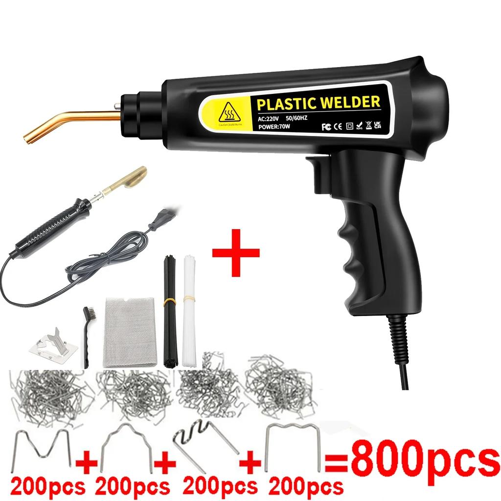 70W Plastic Welding Machine Car Bumper Repair Kit Plastic Welder Machine Hot Stapler Plastic Repair Hot Staple Gun Car Bumper