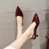 New Brand Plus Size 35-42 Women Heeled Sandals Retro Rome High Heels Shoes Women High Heel Leather Buckle Pumps Mules