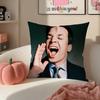 JJimmy FFallon Meme Cushion Cover Pillowcase Short Plush Invisible Zipper Room Sofa Cushion Cover