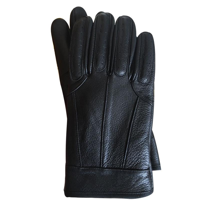 Leather Gloves Men's Locomotive Cowhide Cycling Driving Men's Sheepskin Household Cycling Motorcycle Motorcycle Retro Gloves