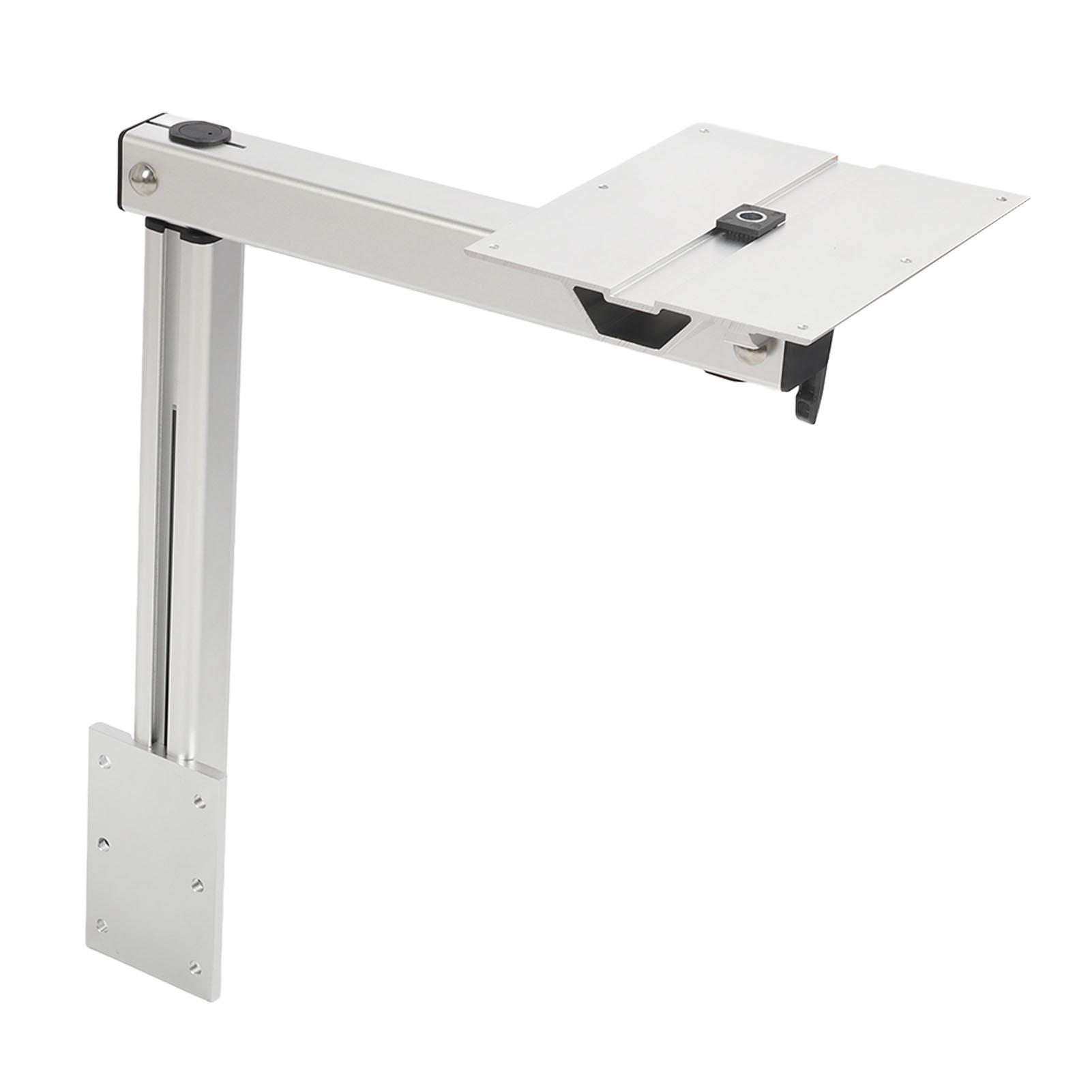 Removable Table Leg 360 Degree Rotation Height Adjustable Aluminum Alloy for Yachts RV Motorhome Silver