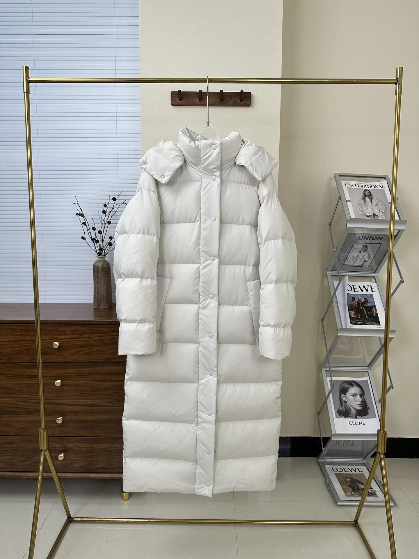 Женский длинный пуховик Lulu Style с капюшоном Wunder Puff из девяти секций S-4