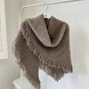 Soft waxy wool shawl women's fringed multi-functional cardigan autumn and winter new femininity outer coat scarf cape