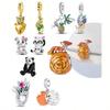 Charm Copper Colors Little Fox Panda Bead For Original Bracelet Diy Beads Charms Jewellery Making Gift For Women Styfne