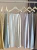 Chic Flowing Satin Mermaid Skirt - Women's Spring Slimming Hip-Hugging Style