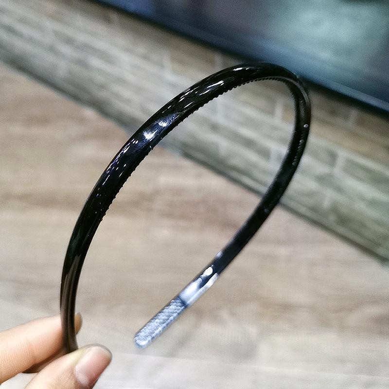 1PC Fashion Frosted Candy Color Thin Plastic Hairbands Women Headband Non-Slip Resin Hair Hoop Holder Turban Hair Accessories