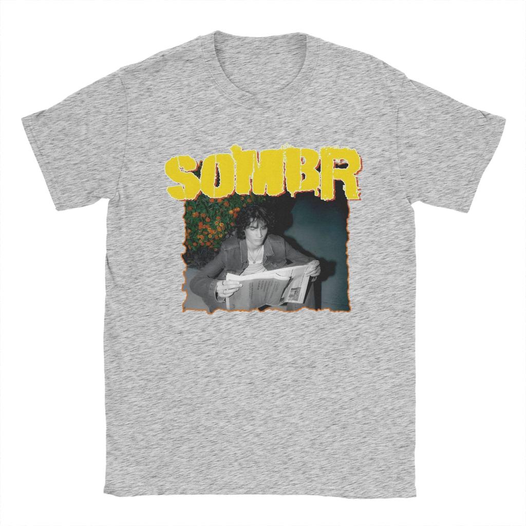 Vintage Singer Sombr T-Shirt Unisex Rundhals Baumwolle T-Shirts Kurzarm T-Shirt Große Größen Oberteile