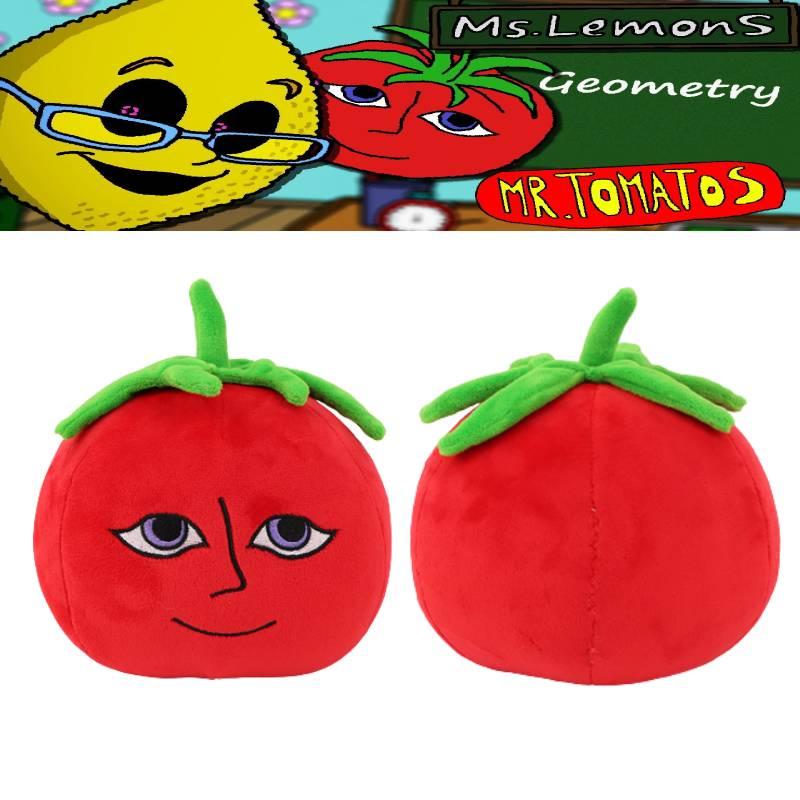 Frau Zitronen und Herr Tomaten Plüschtiere Hergestellt mit PP-Baumwolle und Plüschstoff 16*13*22cm/6.3*5.1*8.7in groß.