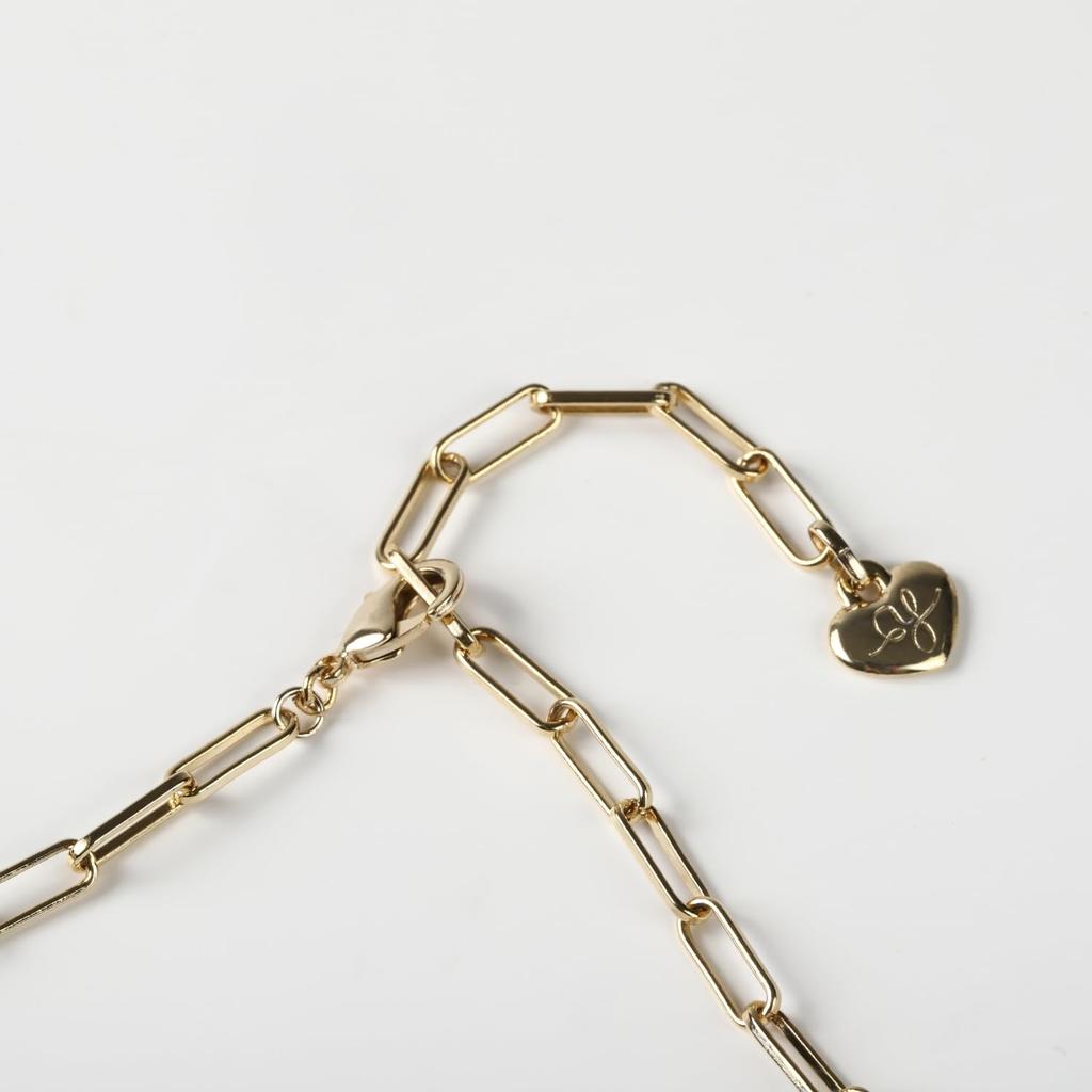 [MIONO] [Produced by Yumi Katsura] Yumi sienne Pearl Necklace Coco Chain, Suitable for Formal Occasions, Simple, Popular, White, Made in Japan (Gold)