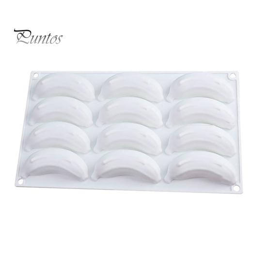 Silicone Cake Mold 12 Cavity Design Banana Mango Lemon Easy Unmold Pan Shape Non-Stick Baking Dishwasher Safe Decoration Candy Chocolate Molds