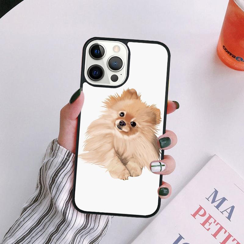 Pomeranian Dog Phone Case For iPhone 17 Air 14 13 12 16Pro Max 15  Plus Cover Shell Max coque