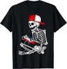 Halloween Skeleton Gamer Video Gaming Gift For Boys Men Gift Unisex T-Shirt