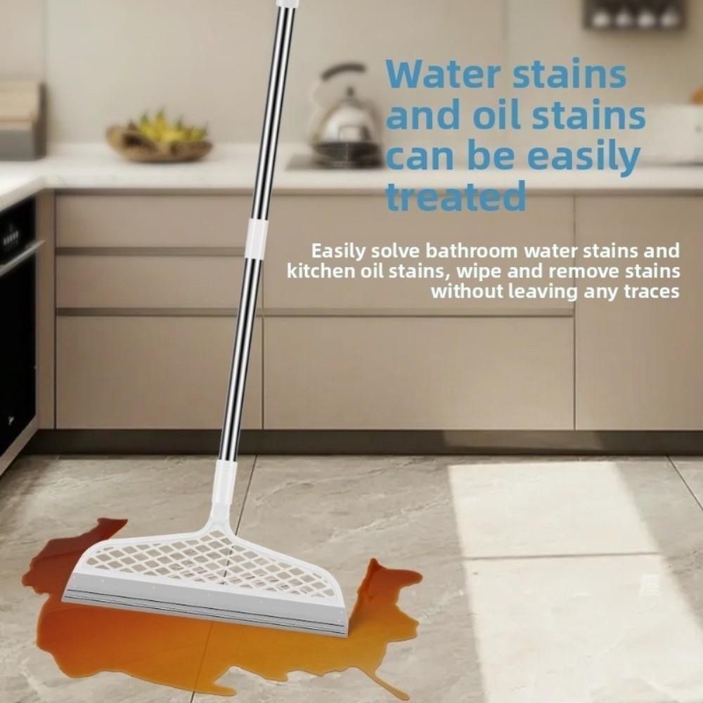 Detachable Silicone Broom Multifunctional Bathroom Floor Sweeping Scraper  Floor Cleaning
