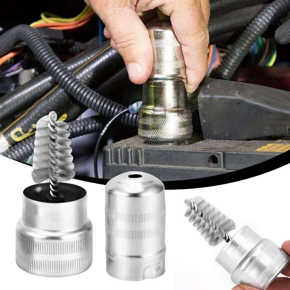 Durable Wire Brush Dirt Removal Battery Post Cleaner NEW Battery Terminal Cleaner  Car Maintenance