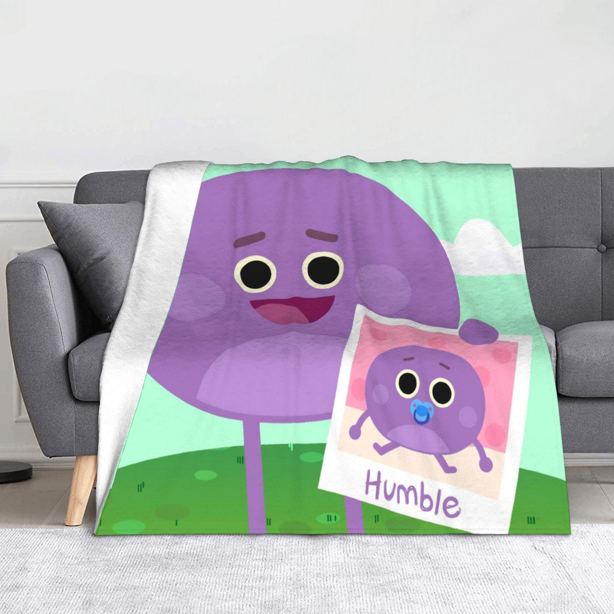 Dunika Chen Unisex Bumbles Educational Cartoon Nums Blanket Humble Flannel Awesome Warm Throw Blanket For Bedding Lounge All Season Travel