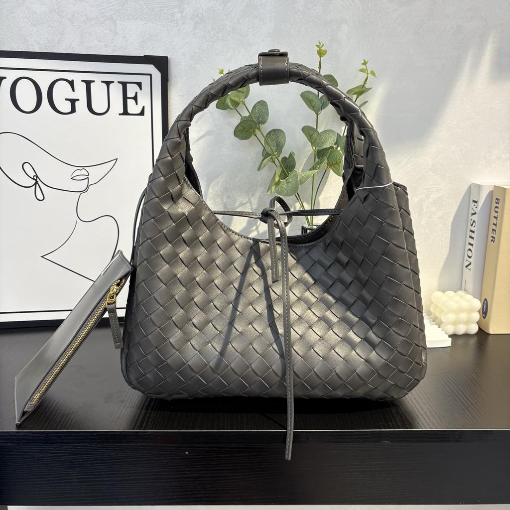 Original Factory Leather Womens Bags 2025 New Style Lambskin Stitched Mini Shoulder Bag Underarm Bag Single Handle Tote Bag Casual Handbag Bag