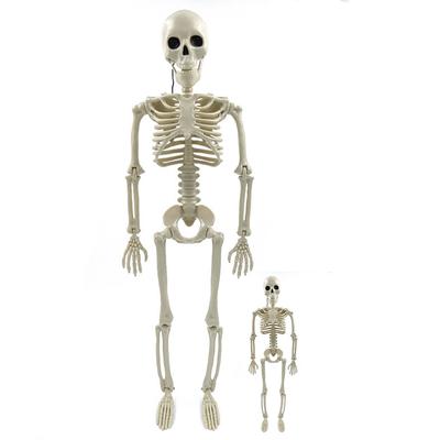 Halloween Horror Skeleton Statue Movable/Posable Joints Spooky Skeleton Props Festival Theme for Yard Garden Patio Haunted House