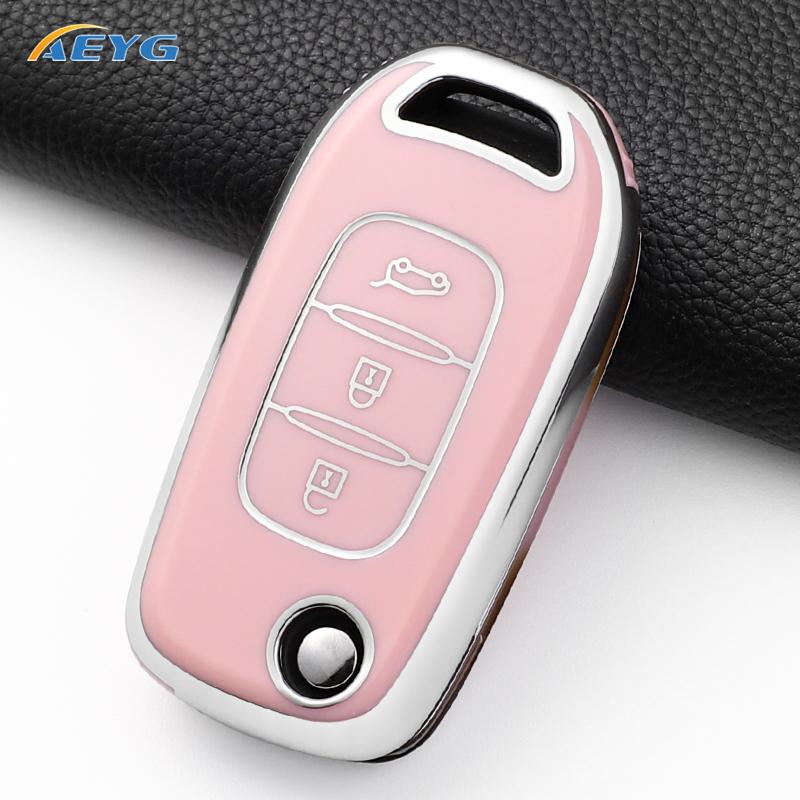 Car Key Case Cover Fob For Lada Vesta Granta Xray Kalina Priora Sedan Sport For Renault Fluence Clio Megane Keychain Accessories