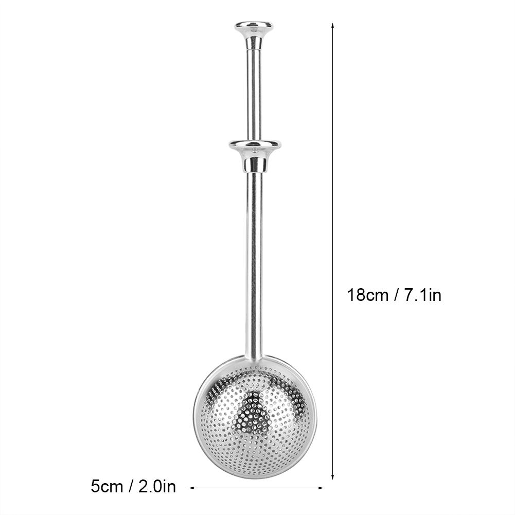 Infuzor Ceai Retractabil din Oțel Inoxidabil în Formă Rotundă Filtru Strecurătoare Accesorii Ceai