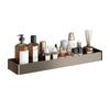 Gun Gray Aluminum Bathroom Shelving Unit For Shower And Toilet Storage