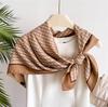 New Letter Diagonal Silk Pattern 91 Large Square Scarf Printed Imitation Silk Fashionable Versatile Shawl Outer Headscarf Scarf