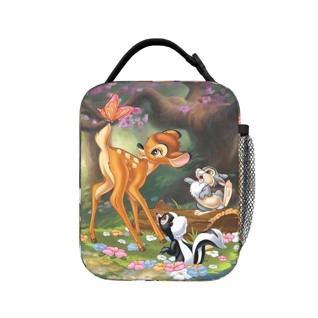 Cartoon Bambis Insulated Lunch Bag Portable Meal Container Thermal Bag Tote Lunch Box Beach Outdoor Men Women
