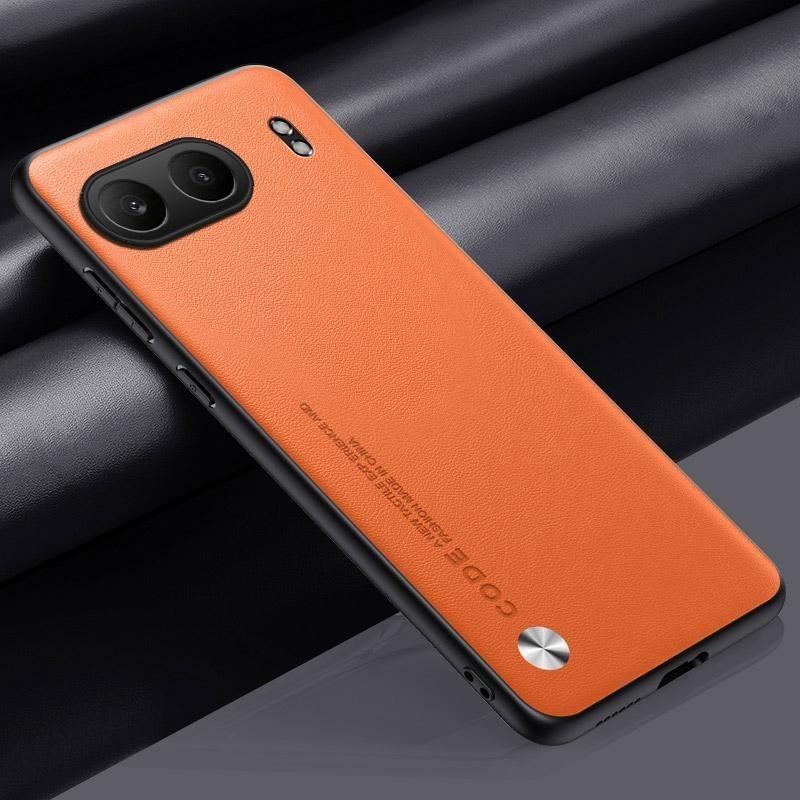 

Простой кожаный чехол для OnePlus Nord 4 One Plus Nord 4 CE 4 Lite CE3 Матовая силиконовая задняя крышка Защита камеры Противоударный бампер для 1+nord4 Nord CE 4 оранжевый