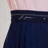 J.JANE Asymmetrical Chiffon Pleated Skirt (Navy)