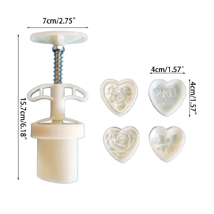 Mid-Autumn Moon Cake Mold DIY Hand Press Cookie Dessert Cutter Cookie Stamps