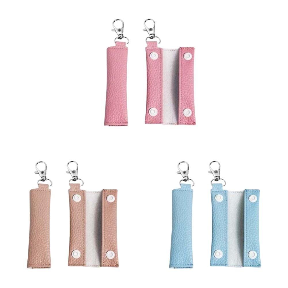 Car Key Ring PU Leather Pendant Headphone Cable Mini Storage Bag Coin Purse Keychain  Female