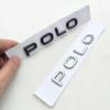 LMN1 2026 Hot VOLKSWAGEN 3D ABS Chrome Black Logo Polo Emblem Letters Badge Car Rear Trunk Sticker For VW Polo MK7 MK8 GTI 2019-2025