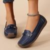 Plus Size Women's Slip-On Moccasins - Soft Sole, Lightweight, Casual Flats for Moms