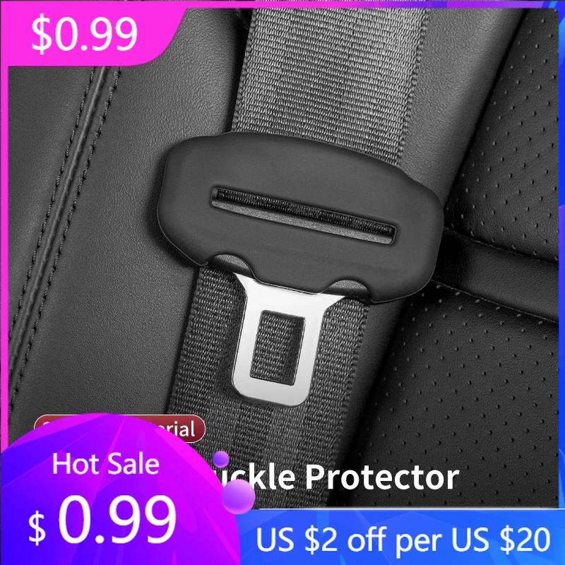 2025 Hot Silicone Car Seat Belt Buckle Cover For BMW G30 G20 F30 F10 G01 X1 X2 X3 X4 X5 X6 X7 Anti-Scratch Auto Safety Belt Clip