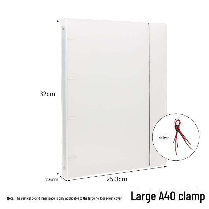 

Папка-регистратор на матовой полипропиленовой ленте с отрывными листами для прозрачных документов формата A4/B5/A5