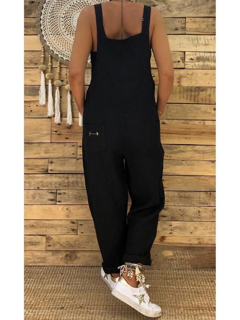 Tuta da donna casual larga con spalline Cross2026 - Moda Autunno/Inverno Europeo-Americana Taglie Forti
