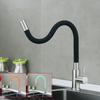 Colorful Tube Silicone Kitchen Sink Faucet Universal Single Cold Water Tap 360Degree Rotating Flexible Hose Basin Tap Deck Mount