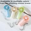 Handheld Small Fan with Wristband, Portable Without Battery Student Outdoor High Air Volume Mini Handheld Small Fan, Desktop Fan