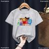 New Boys Tshirt Cute Daniel Tiger’S Neighborhood Cartoon Print Girls T-Shirt Summer Harajuku Kidst Shirts Blue Tops Wholesale