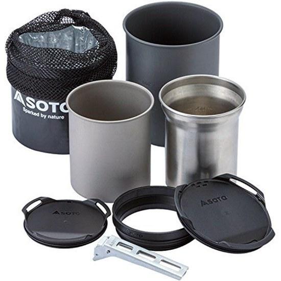 SOTO cooker mug set lightweight compact solo duo climbing trekking camping outdoor